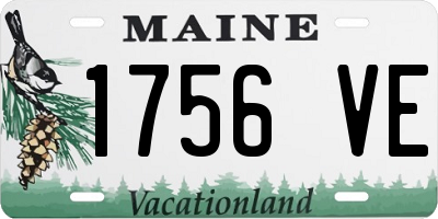 ME license plate 1756VE