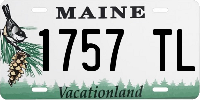 ME license plate 1757TL