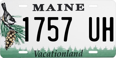 ME license plate 1757UH