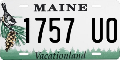 ME license plate 1757UO