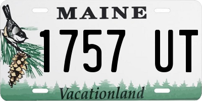 ME license plate 1757UT