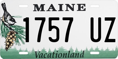 ME license plate 1757UZ