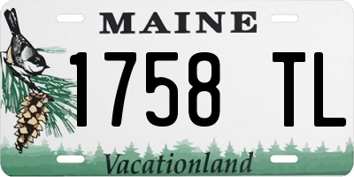 ME license plate 1758TL