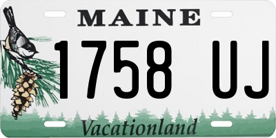 ME license plate 1758UJ