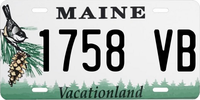 ME license plate 1758VB