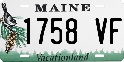 ME license plate 1758VF