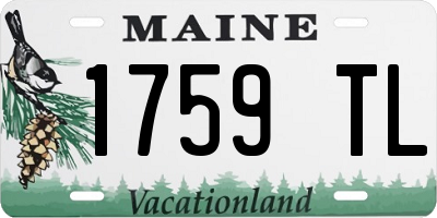 ME license plate 1759TL