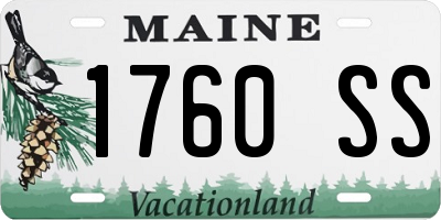 ME license plate 1760SS