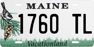 ME license plate 1760TL