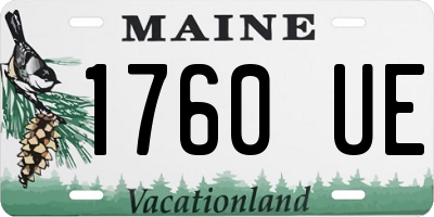 ME license plate 1760UE