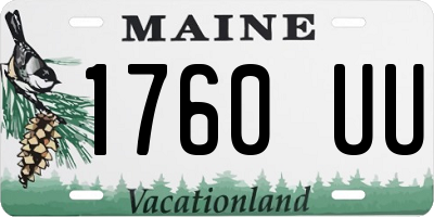 ME license plate 1760UU