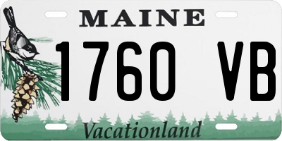 ME license plate 1760VB