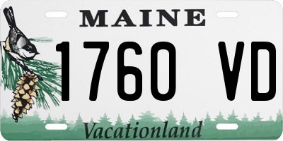 ME license plate 1760VD