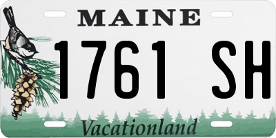 ME license plate 1761SH