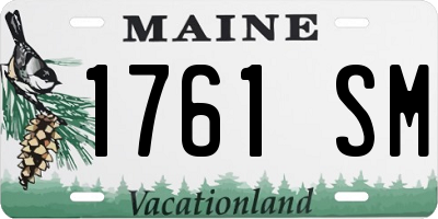 ME license plate 1761SM