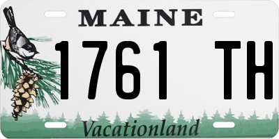 ME license plate 1761TH