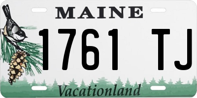 ME license plate 1761TJ