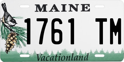 ME license plate 1761TM