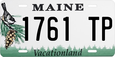 ME license plate 1761TP