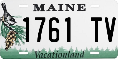 ME license plate 1761TV