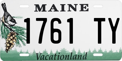 ME license plate 1761TY