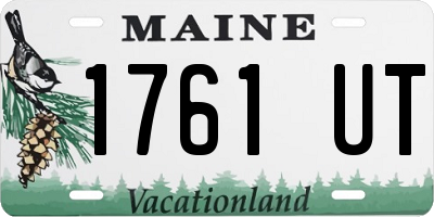 ME license plate 1761UT