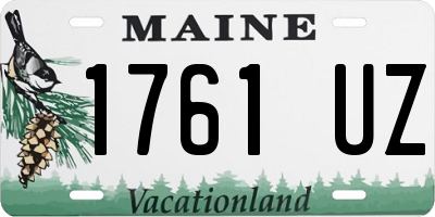 ME license plate 1761UZ