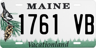 ME license plate 1761VB