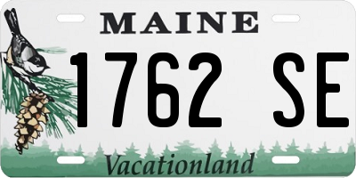 ME license plate 1762SE