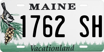 ME license plate 1762SH