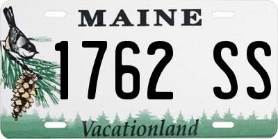 ME license plate 1762SS