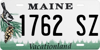 ME license plate 1762SZ