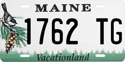 ME license plate 1762TG