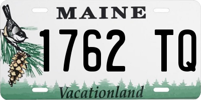 ME license plate 1762TQ