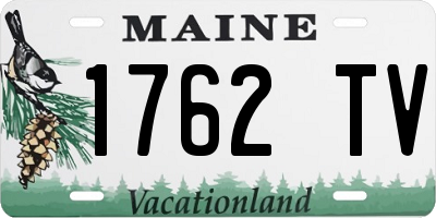 ME license plate 1762TV