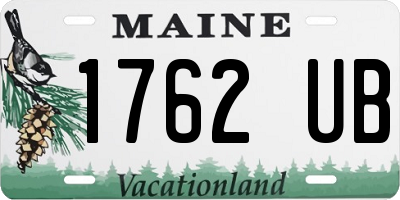 ME license plate 1762UB