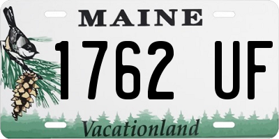 ME license plate 1762UF