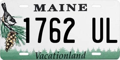 ME license plate 1762UL