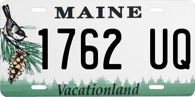 ME license plate 1762UQ