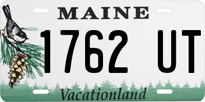 ME license plate 1762UT