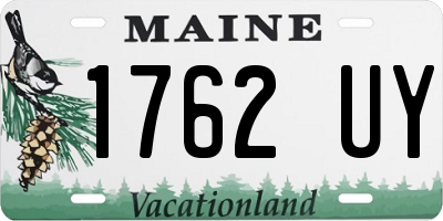 ME license plate 1762UY