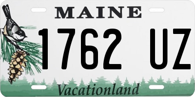 ME license plate 1762UZ