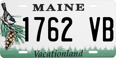 ME license plate 1762VB