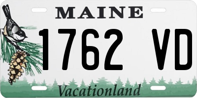 ME license plate 1762VD
