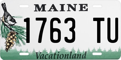 ME license plate 1763TU
