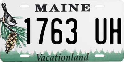 ME license plate 1763UH