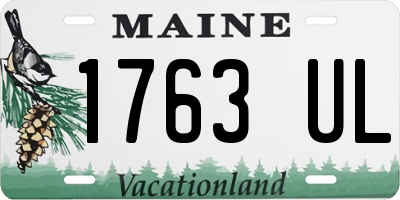 ME license plate 1763UL