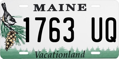 ME license plate 1763UQ