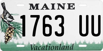 ME license plate 1763UU