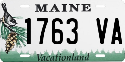 ME license plate 1763VA